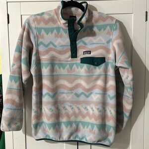 Patagonia Girls Fleece Synchilla Snap-T size XL